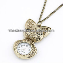 2013Fashion Antique Rabbit Cartoon Brass Pocket Watch 110401123